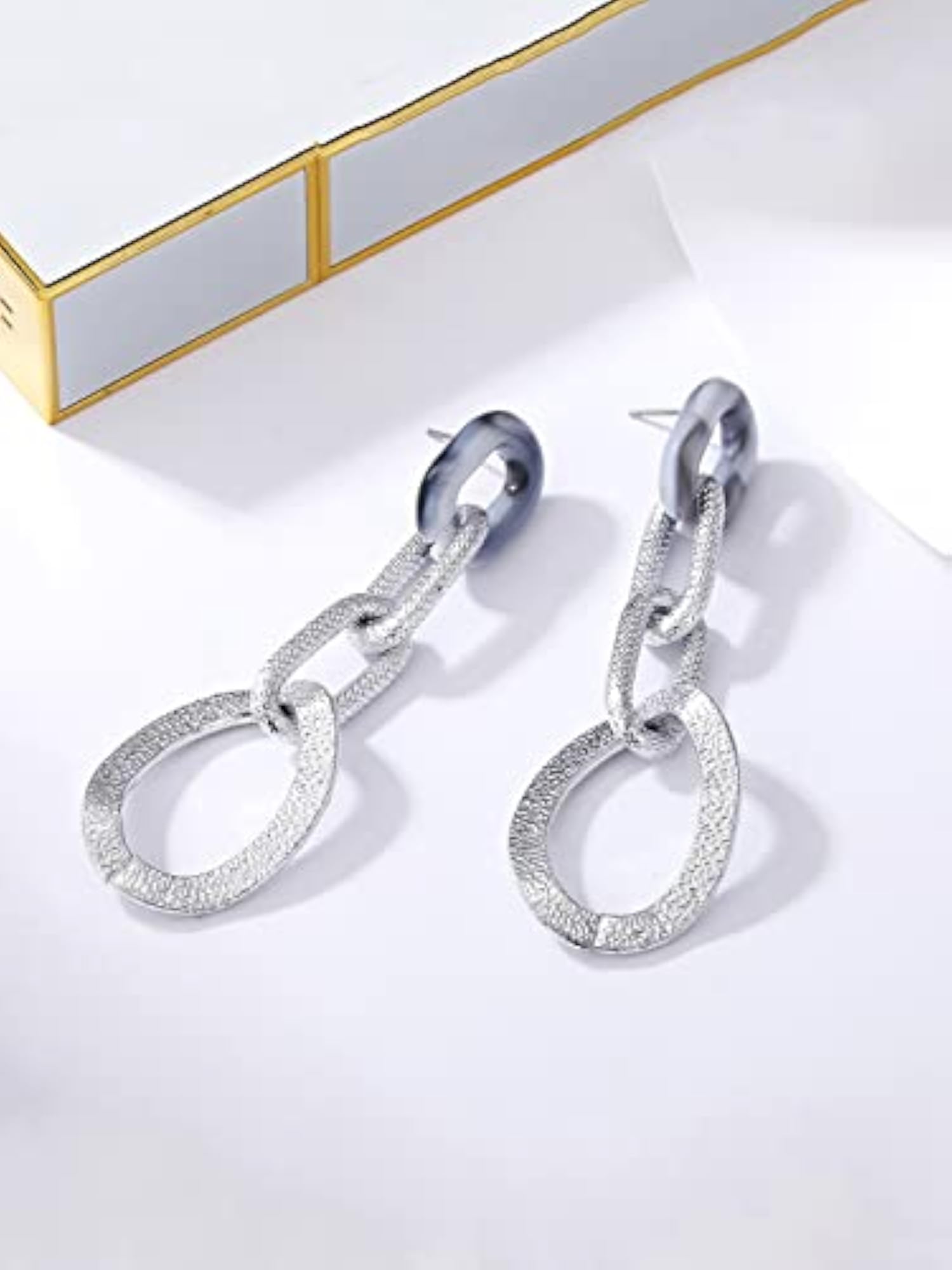 Toned Chain Earrings for Women - Birthday Anniversary Gift